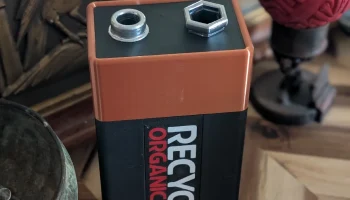 Recycell, контейнер для разряженной батареи...