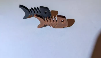 Брелок из рыбьей кости 2