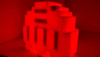 Ночник PacMan с использованием светодиодов из кубиков LEGO 3