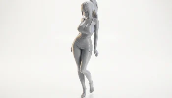 Фигурка девушки аниме, персонаж манги, 3D-печать 4