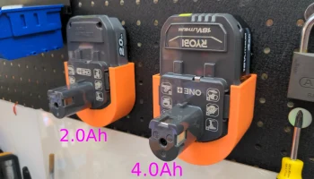Держатель для батареи Ryobi One+ 4AH на перфорированной ...