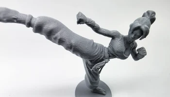 Женская фигурка кикбоксера 4