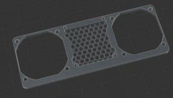 Voron 2.4 Noctua Fan Support Remix Mesh Insert Insert Voron 2.4 Noctua Fan Support Remix Mesh Insert Insert
