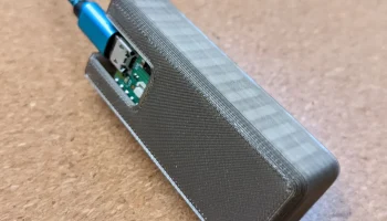 Корпус для шилда Pi Pico Scroll 1