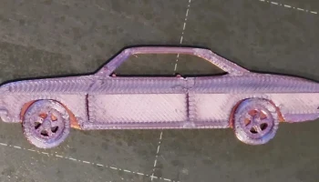 Плоская модель Corvair Late Model Coupe (магнит или насте...