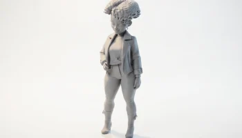 Фигурка крутой девушки, женский персонаж, 3D-печать 1