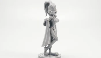 Фигурка девушки-кролика женского персонажа для 3D-печати 2