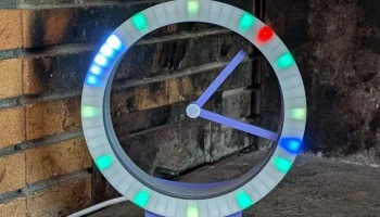 Полые светодиодные часы (ремикс на Shiura Hollow Clock 5) 1