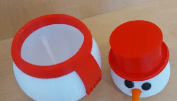 Конфеты из снеговика для мальчика и девочки 1