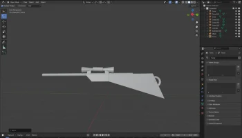 брелок для охотничьего ружья low polly