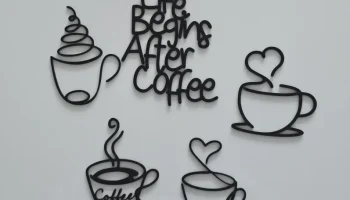 Жизнь начинается после кофе - Wall 2D Art 1