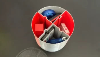Штабелируемая ваза с крышкой и инкрустациями...