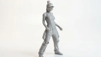 Фигурка крутой девушки, женский персонаж, 3D-печать 2