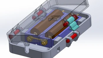 Battery box 2x18650 Screwless 4