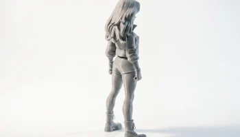 Фигурка злой девушки женского персонажа для 3D-печати 3