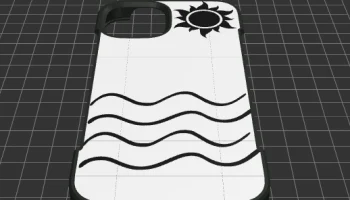 Чехол для iPhone 13 с изображением Солнца и моря 1