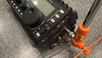 Короткая вертикальная антенна с базовой загрузкой на 20 м...