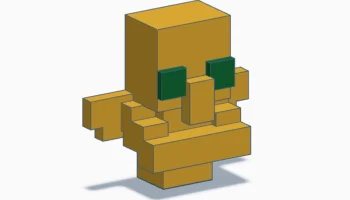 Тотем бессмертия Майнкрафт 3D магнит......