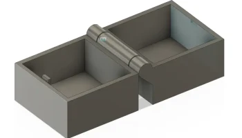 Коробка 50X50X50 мм с петлей и замком-клипсой 1