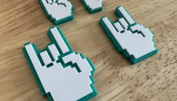 8-битный "Rock On" Hand - магнит на холодильник (горячая ...