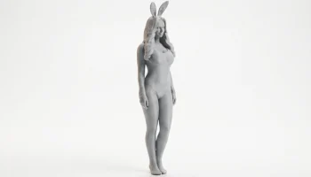 Наряд кролика, фигурка девушки, женская фигура, 3D-печать 2