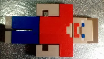 Магнит с персонажем Minecraft со сменной одеждой и волоса... 3