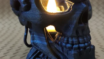 Terminator Skull - Светодиодный подсвечник для чая 7