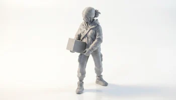 Delivery Girl Figurine Female Character 3D Printable 4