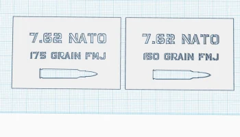 Трафареты для маркировки банок с патронами 7,62x51/.308 (...