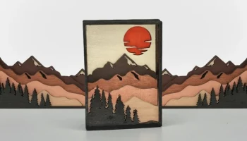 Многослойная горная диорама