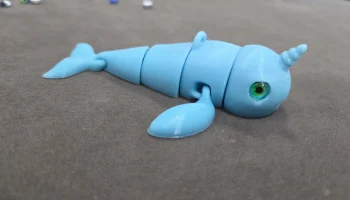 Шарнирный брелок Narwhal, совместимый со стеклянным глаз... 7