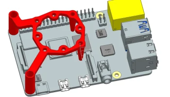 Охлаждающий вентилятор Pi4 с саморезами Voron для 3010 и...