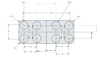 Модульный соединитель с резиновым ковриком - NoTrax 1