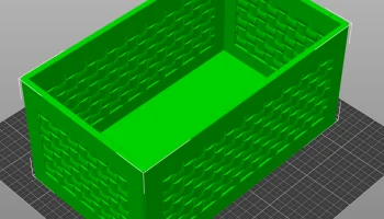 Коробка/поднос с плетеной сетчатой ​​структурой 150 x 25... 1