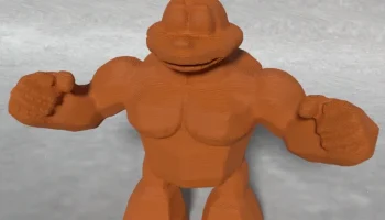 Мультфильм 30K Poly Blender Test OBJ Clean Mesh