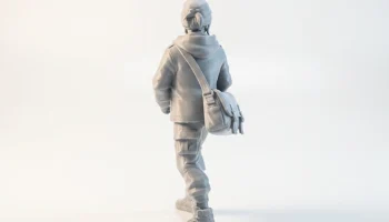 Delivery Girl Figurine Female Character 3D Printable 3