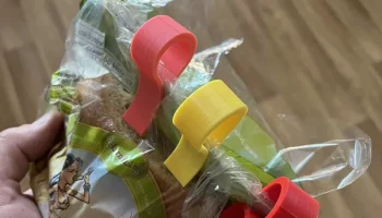 Зажим для еды в сумке, закрывается на сумку
