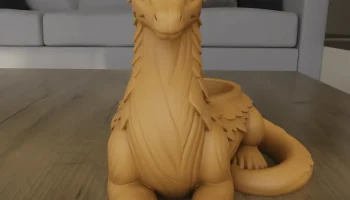 Контейнер для цветов Fantasy Dragon 3D Модель для печати ... 4