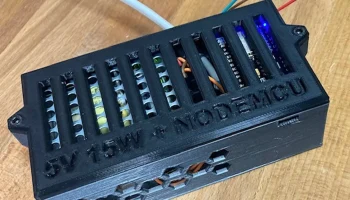 Корпус блока питания Nodemcu + Meanwell 5V 15W