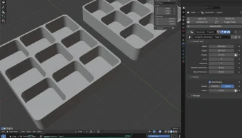 Контейнер (параметрическая модель узлов геометрии Blender... 2