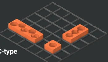 Батарейные лотки Gridfinity (AAAA, AAA, AA, USB-C_AA, 9 ... 8