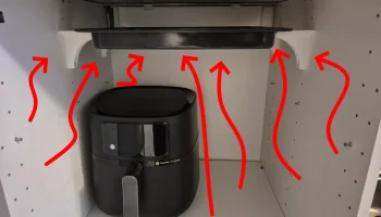 Держатель противня для кухни Ikea Metod - отверстия по ж...