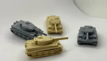 Танк Mini Tiger 1 в масштабе 1/200 от L3D PrintLab 3
