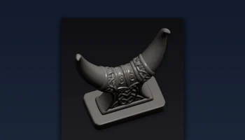 Подставка для рога для питья Viking - STL-файл для 3D-пе...