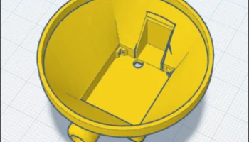 Корпус датчика ESP32 C3 + LD2450 (крепление антенны)