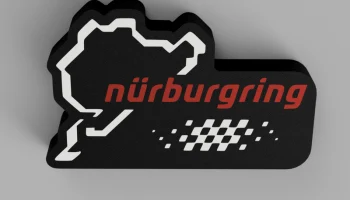 CIRCUIT NURBURGRING LIGHT BOX, LED LAMP
