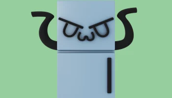 Злой магнит на холодильник UWU
