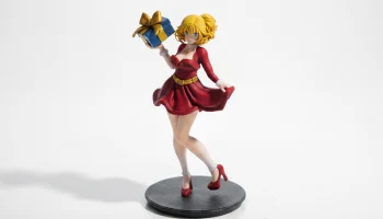 Рождественские подарки Фигурка девушки аниме 3D для печати