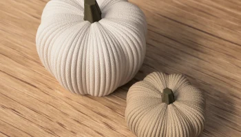 Декоративная фигурка тыквы 4