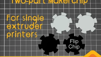 MakerChip для принтеров с одним экструдером - FlipChip